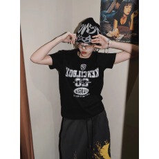 批发官图 实价 40支纯棉-220克 92%棉8%氨纶 正肩<b class='q'>短袖</b><b class='q'>T</b><b class='q'>恤</b>女印花