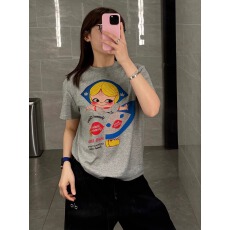 批发官图 21支纯棉-210克100%棉 2026年春夏装<b class='q'>短袖</b><b class='q'>T</b><b class='q'>恤</b>女韩版印花