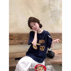 批发官图 21支纯棉-210克100%棉 2026年春夏装<b class='q'>短袖</b><b class='q'>T</b><b class='q'>恤</b><b class='q'>女</b>韩版印花