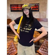 批发官图 21支纯棉-210克100%棉 2026年春夏装<b class='q'>短袖</b><b class='q'>T</b><b class='q'>恤</b><b class='q'>女</b>韩版印花