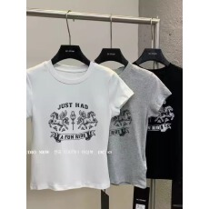 批发官图 实价 40支纯棉-220克 92%棉8%氨纶 正肩<b class='q'>短袖</b><b class='q'>T</b><b class='q'>恤</b>女印花