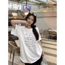 批发官图 21支纯棉-210克100%棉 2026年春夏装短袖T恤女韩版印花