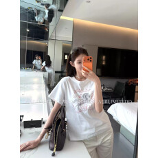 批发官图 21支纯棉-210克100%棉 2026年春夏装短袖T恤女韩版印花