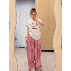 批发21支纯棉-210克棉 2026年<b class='q'>韩国</b>东大门春夏装短袖T恤女韩版印花上衣