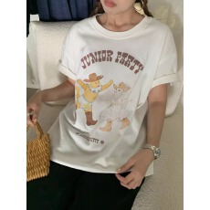 2026年春夏装短袖T恤女韩版印花