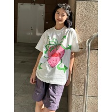 批发官图 21支纯棉-210克100%棉 2026年春夏装短袖T恤女韩版印花