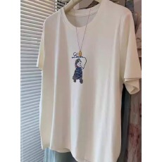 批发官图 21支纯棉-210克100%棉 2026年春夏装短袖<b class='q'>T</b><b class='q'>恤</b>女韩版印花