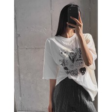 批发2026年春夏装短袖<b class='q'>T</b><b class='q'>恤</b>女韩版印花
