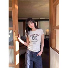 批发韩系纯棉<b class='q'>打底衫</b>女2026夏季新款字母印花圆领百搭短袖T恤<b class='q'>宽松</b>上衣