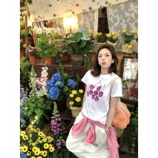批发韩系纯棉<b class='q'>打底衫</b>女2026夏季新款卡通印花圆领百搭短袖T恤<b class='q'>宽松</b>上衣