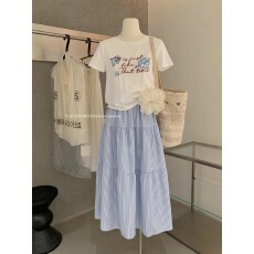 批发韩系纯棉<b class='q'>打底衫</b>女2026夏季新款字母印花圆领百搭短袖T恤<b class='q'>宽松</b>上衣