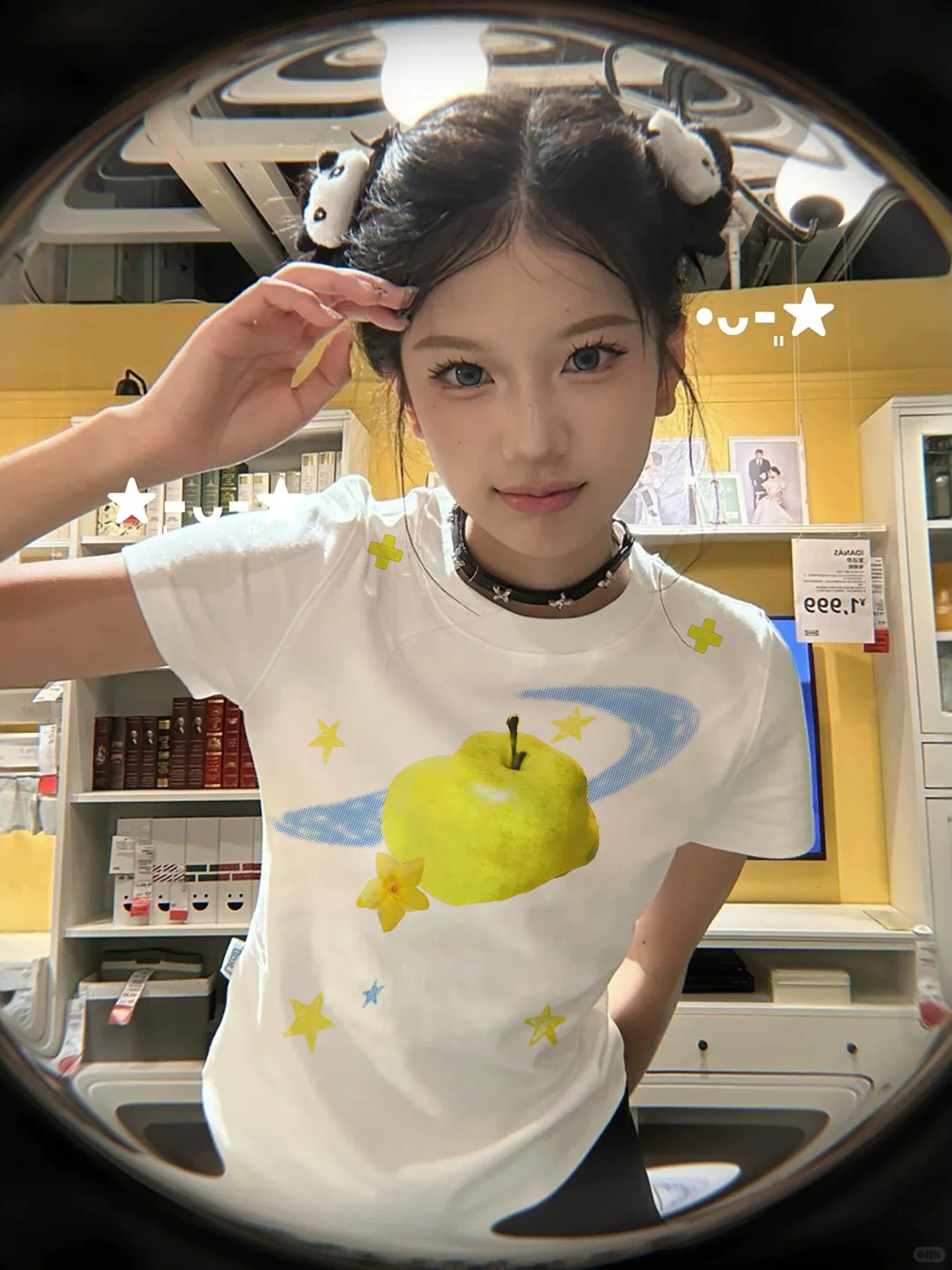 2026 한국 대외 무역 새로운 캐주얼 92 면 8 암모니아 Lun 긍정적 인 어깨 반팔 티셔츠 여성 프린트