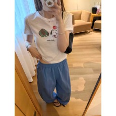 批发韩系纯棉打底衫女2026夏季新款<b class='q'>卡通</b>印花圆领百搭短袖<b class='q'>T</b><b class='q'>恤</b>宽松上衣