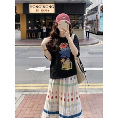 批发官图 21支纯棉-210克 后包领 夏装韩系短袖T恤女<b class='q'>韩版</b><b class='q'>宽松</b>大码印花