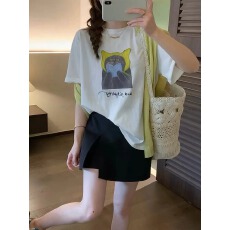 批发官图 21支纯棉-210克 后包领 夏装韩系短袖T恤女<b class='q'>韩版</b><b class='q'>宽松</b>大码印花