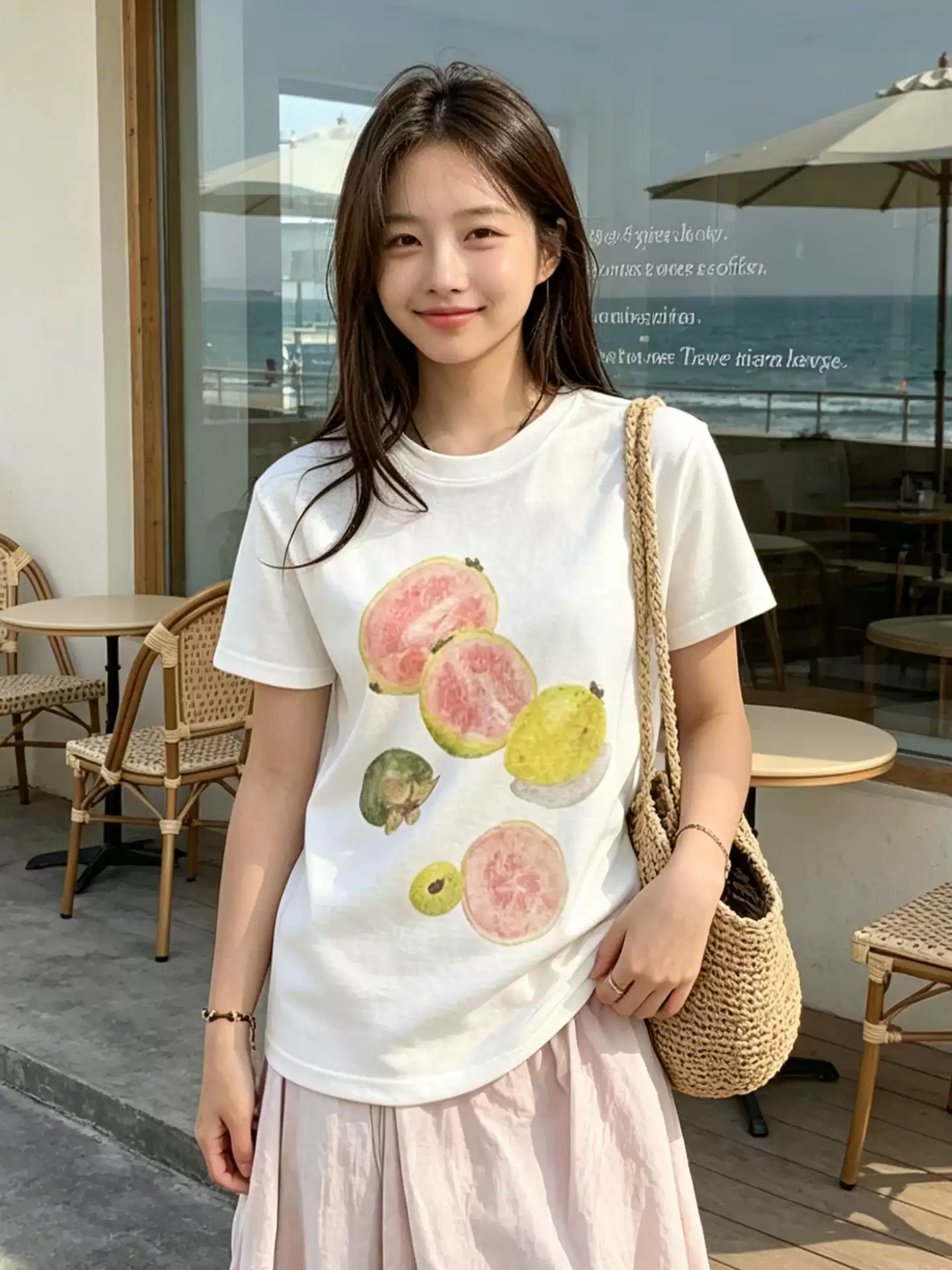 반팔 티셔츠 여성 프린트