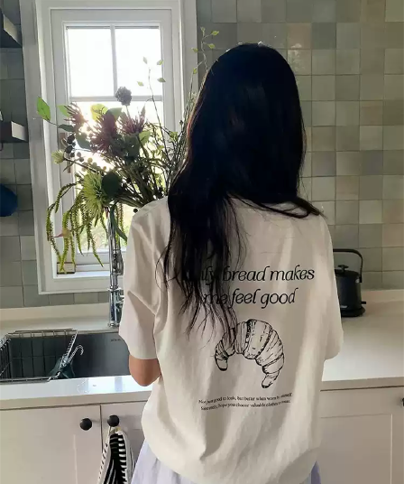 한 부서 순면 기본 셔츠 여름 새로운 느긋한 루즈핏 알파벳 프린트 라운드 넥 반팔 빅 사이즈 여성 의류 티셔츠