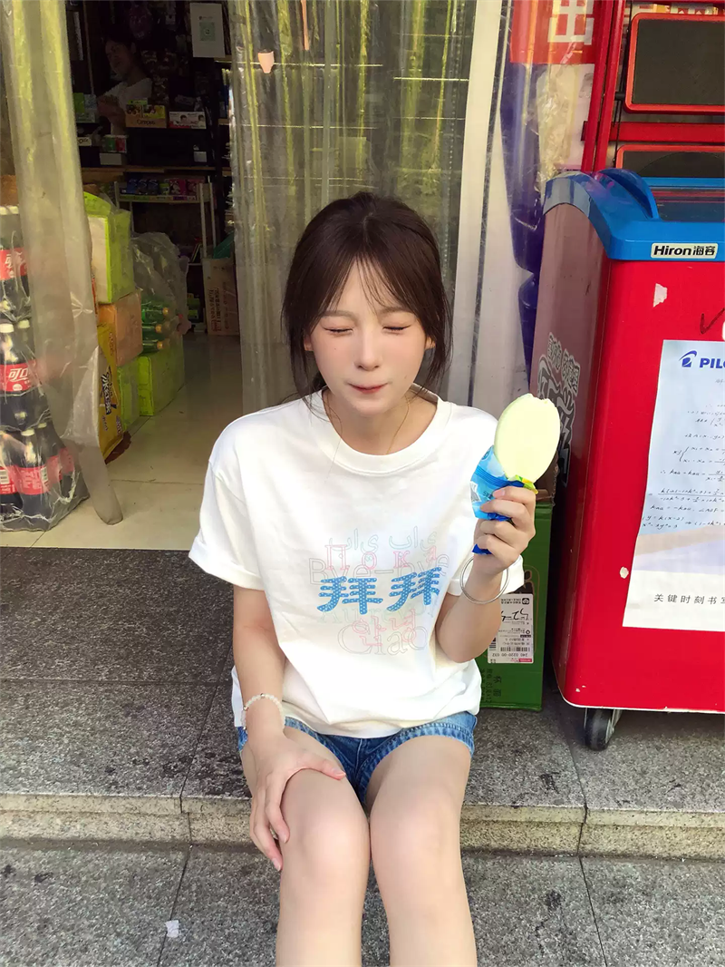 2026 한국 대외 무역 새로운 이후 패키지 칼라 여름 드레스 한 부서 반팔 티셔츠 여성 한국 스타일 루즈핏 빅 사이즈 프린트