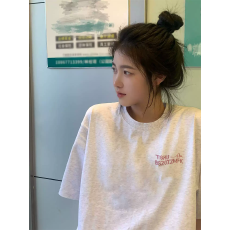 批发官图 21支纯棉-210克 后包领 夏装韩系短袖T恤女韩版<b class='q'>宽松</b><b class='q'>大码</b>印花