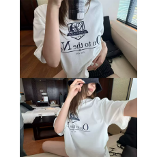 批发官图 21支纯棉-210克 后包领 夏装韩系短袖T恤女韩版<b class='q'>宽松</b><b class='q'>大码</b>印花