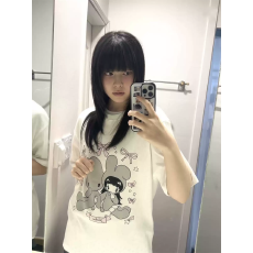 批发官图 21支纯棉-210克 后包领 夏装韩系短袖T恤女韩版<b class='q'>宽松</b><b class='q'>大码</b>印花