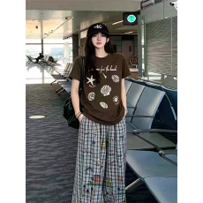 批发官图 21支纯棉-210克 后包领 夏装韩系短袖T恤女<b class='q'>韩版</b>宽松<b class='q'>大码</b>印花