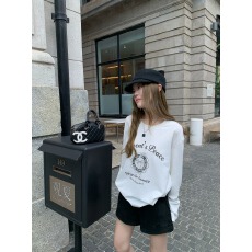 21支纯棉-210克 秋装长袖T恤女宽松上衣印花