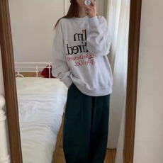 批发官图  华棉复合-薄款/加绒 秋冬装加绒圆领卫衣女印花宝宝绒