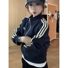 批发2026韩国外贸华棉复合 <b class='q'>薄</b>款/加绒 短款棒球服外套女百搭<b class='q'>夹克</b>开衫