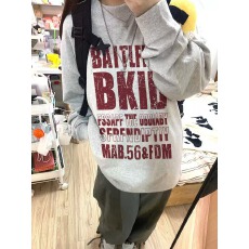 批发2026韩国 华棉复合-薄款/加绒 秋冬装加绒圆领<b class='q'>卫衣</b>女印花宝宝绒