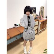 批发官图  华棉复合-薄款/加绒 秋冬装加绒圆领卫衣女印花<b class='q'>宝宝</b>绒