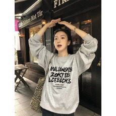 批发官图 实价 华棉复合-薄款/加绒 秋冬装加绒圆领卫衣女印花<b class='q'>宝宝</b>绒