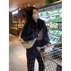 批发官图 实价 华棉复合-薄款/加绒 秋冬装加绒圆领卫衣女印花<b class='q'>宝宝</b>绒