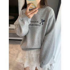 批发官图 实价 华棉复合-薄款/加绒 秋冬装加绒圆领卫衣女印花<b class='q'>宝宝</b>绒