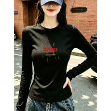 批发2026韩国新款 莫代尔1*1随心裁260g  薄款/加绒 长袖T恤女<b class='q'>打底衫</b>