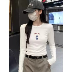 批发2026韩国新款莫代尔1*1随心裁260g  薄款/加绒 长袖T恤女<b class='q'>打底衫</b>