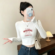 批发2026韩国新款莫代尔1*1随心裁260g  薄款/加绒 长袖T恤女<b class='q'>打底衫</b>