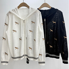 批发实拍 2026夏新款满屏绣花小马针织开衫女外套<b class='q'>防晒衫</b>