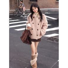 批发高级感深冬独特超好看呢子大衣女入冬季2025新款毛呢<b class='q'>外套</b>加厚短款