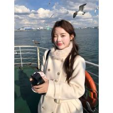 批发米色独特超好看呢子大衣女入冬季2025新款<b class='q'>毛呢外套</b>小个子加厚韩系