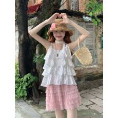 批发夏季通勤甜美减龄碎花吊带<b class='q'>背心</b><b class='q'>百</b>搭宽松显瘦无袖<b class='q'>雪纺</b><b class='q'>上衣</b>女