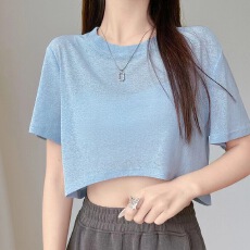 批发已出货   冰丝针织罩衫女外搭<b class='q'>半截</b>短<b class='q'>袖</b>宽松防晒空调衫设计感