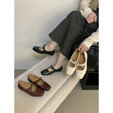 批发内增高芭蕾玛丽珍女鞋2025新款巨好看百搭鞋子法式方头单鞋女浅口