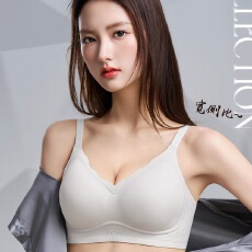 批发舒适裸感小胸聚拢无痕<b class='q'>内衣</b>女小胸变大聚拢收副乳防下垂调整型文胸