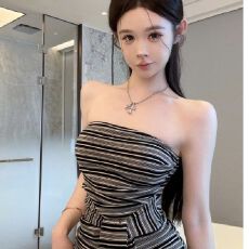 批发美式辣妹风<b class='q'>网纱</b>拼接镂空圆领吊带背心洋气网红显瘦无袖<b class='q'>上衣</b>女夏季