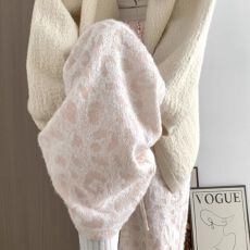 批发豹纹糯米<b class='q'>裤</b>女秋季2025新款高腰显瘦垂感休闲软糯毛呢阔腿<b class='q'>裤</b>