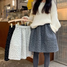 批发韩系碎花裙短裙半身裙女秋花苞裙A字裙蓬蓬裙伞裙