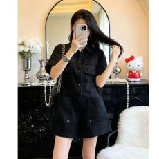 批发2026夏季韩版新款<b class='q'>时尚</b>宽松休闲<b class='q'>连体</b><b class='q'>裤</b>女欧货潮气质减龄短袖工<b class='q'>装</b><b class='q'>裤</b>