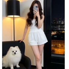 批发阔腿工装<b class='q'>短裤</b>女夏季2026新款高腰宽松蕾丝显瘦日系休闲运动五分裤