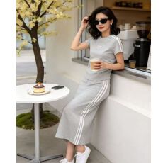 批发韩系<b class='q'>运动</b>休闲套装女蝴蝶结T恤上衣2025夏季新款半身裙<b class='q'>气质</b>两件套